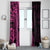 Pink Polynesia Paisley Window Curtain Polynesian With Tropical Flowers LT14 - Polynesian Pride