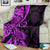 Polynesia Paisley Blanket Polynesian With Tropical Flowers - Purple LT14 - Polynesian Pride