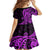 Polynesia Paisley Family Matching Long Sleeve Bodycon Dress and Hawaiian Shirt Polynesian With Tropical Flowers - Purple LT14 - Polynesian Pride