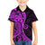 Polynesia Paisley Family Matching Long Sleeve Bodycon Dress and Hawaiian Shirt Polynesian With Tropical Flowers - Purple LT14 Son's Shirt Purple - Polynesian Pride