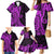 Polynesia Paisley Family Matching Mermaid Dress and Hawaiian Shirt Polynesian With Tropical Flowers - Purple LT14 - Polynesian Pride