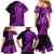 Polynesia Paisley Family Matching Mermaid Dress and Hawaiian Shirt Polynesian With Tropical Flowers - Purple LT14 - Polynesian Pride