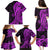 Polynesia Paisley Family Matching Puletasi Dress and Hawaiian Shirt Polynesian With Tropical Flowers - Purple LT14 - Polynesian Pride