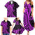 Polynesia Paisley Family Matching Summer Maxi Dress and Hawaiian Shirt Polynesian With Tropical Flowers - Purple LT14 - Polynesian Pride