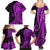 Polynesia Paisley Family Matching Summer Maxi Dress and Hawaiian Shirt Polynesian With Tropical Flowers - Purple LT14 - Polynesian Pride