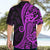 Polynesia Paisley Hawaiian Shirt Polynesian With Tropical Flowers - Purple LT14 - Polynesian Pride