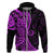 Polynesia Paisley Hoodie Polynesian With Tropical Flowers - Purple LT14 Zip Hoodie Purple - Polynesian Pride