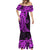 Polynesia Paisley Mermaid Dress Polynesian With Tropical Flowers - Purple LT14 - Polynesian Pride