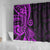 Polynesia Paisley Shower Curtain Polynesian With Tropical Flowers - Purple LT14 - Polynesian Pride