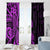 Polynesia Paisley Window Curtain Polynesian With Tropical Flowers - Purple LT14 - Polynesian Pride