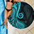 Polynesia Paisley Beach Blanket Polynesian With Tropical Flowers - Turquoise LT14 - Polynesian Pride