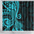 Polynesia Paisley Shower Curtain Polynesian With Tropical Flowers - Turquoise LT14 - Polynesian Pride