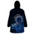 Talofa Samoa Wearable Blanket Hoodie Samoan Kava Bowl Siapo Pattern - Blue LT14 - Polynesian Pride