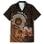 Talofa Samoa Family Matching Puletasi Dress and Hawaiian Shirt Samoan Kava Bowl Siapo Pattern - Brown LT14 Dad's Shirt - Short Sleeve Brown - Polynesian Pride