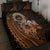 Talofa Samoa Quilt Bed Set Samoan Kava Bowl Siapo Pattern - Brown LT14 - Polynesian Pride