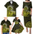 Lime Green Talofa Samoa Family Matching Puletasi Dress and Hawaiian Shirt Samoan Kava Bowl Siapo Pattern LT14 - Polynesian Pride