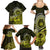 Lime Green Talofa Samoa Family Matching Summer Maxi Dress and Hawaiian Shirt Samoan Kava Bowl Siapo Pattern LT14 - Polynesian Pride