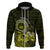 Lime Green Talofa Samoa Hoodie Samoan Kava Bowl Siapo Pattern LT14 Zip Hoodie Lime Green - Polynesian Pride