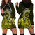 Lime Green Talofa Samoa Hoodie Dress Samoan Kava Bowl Siapo Pattern LT14 - Polynesian Pride