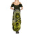 Lime Green Talofa Samoa Summer Maxi Dress Samoan Kava Bowl Siapo Pattern LT14 - Polynesian Pride