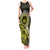 Lime Green Talofa Samoa Tank Maxi Dress Samoan Kava Bowl Siapo Pattern LT14 Women Lime Green - Polynesian Pride