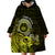 Lime Green Talofa Samoa Wearable Blanket Hoodie Samoan Kava Bowl Siapo Pattern LT14 - Polynesian Pride