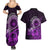 Purple Talofa Samoa Couples Matching Summer Maxi Dress and Hawaiian Shirt Samoan Kava Bowl Siapo Pattern LT14 - Polynesian Pride