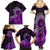 Purple Talofa Samoa Family Matching Summer Maxi Dress and Hawaiian Shirt Samoan Kava Bowl Siapo Pattern LT14 - Polynesian Pride