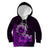 Purple Talofa Samoa Kid Hoodie Samoan Kava Bowl Siapo Pattern LT14 Hoodie Purple - Polynesian Pride