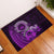 Purple Talofa Samoa Rubber Doormat Samoan Kava Bowl Siapo Pattern LT14 Purple - Polynesian Pride