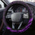 Purple Talofa Samoa Steering Wheel Cover Samoan Kava Bowl Siapo Pattern LT14 - Polynesian Pride