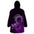 Purple Talofa Samoa Wearable Blanket Hoodie Samoan Kava Bowl Siapo Pattern LT14 - Polynesian Pride