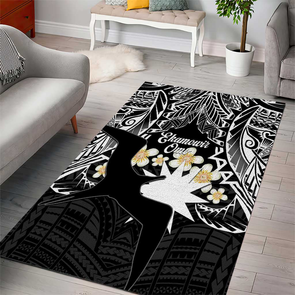 Ekamowir Omo Nauru Area Rug Naoero Twelve-pointed Star Polynesian Tattoo LT14 - Polynesian Pride