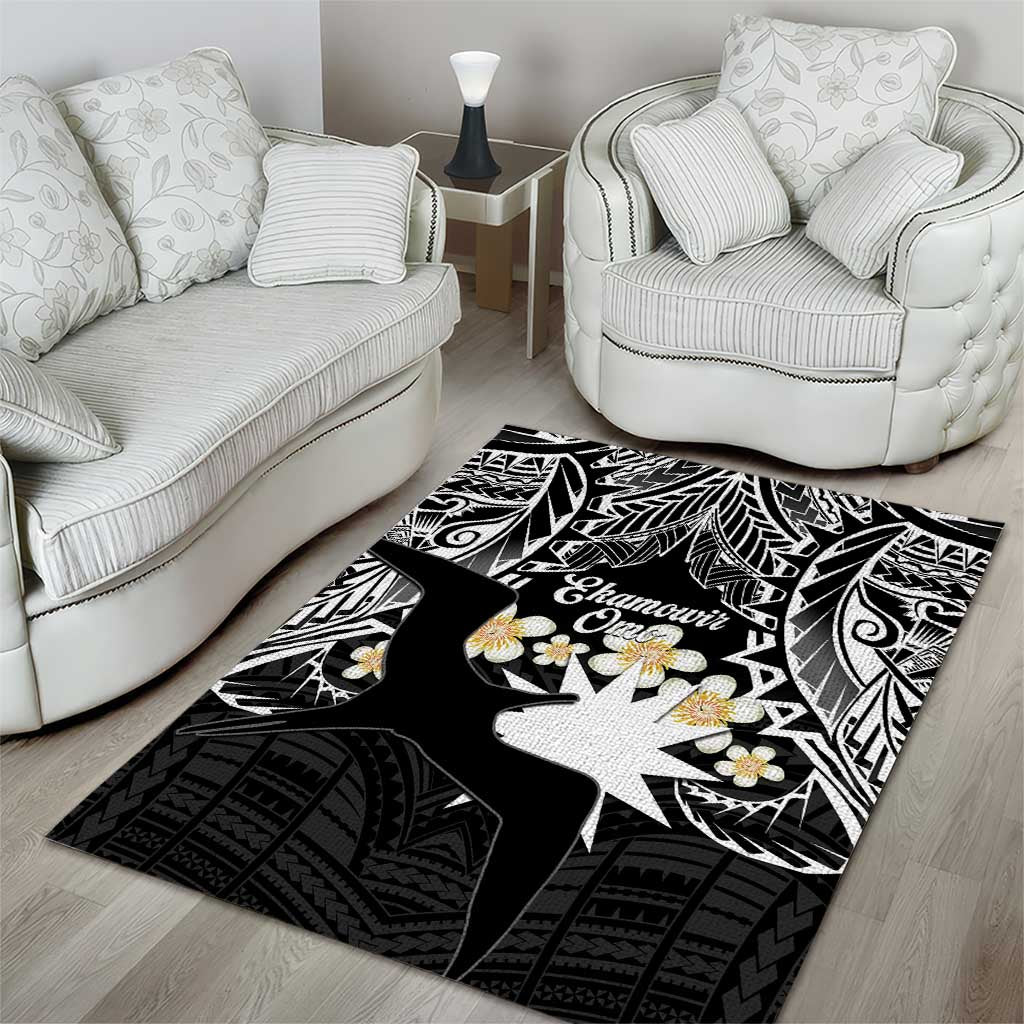 Ekamowir Omo Nauru Area Rug Naoero Twelve-pointed Star Polynesian Tattoo LT14 - Polynesian Pride