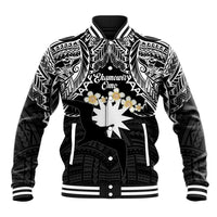 Ekamowir Omo Nauru Baseball Jacket Naoero Twelve-pointed Star Polynesian Tattoo LT14 Unisex Black - Polynesian Pride