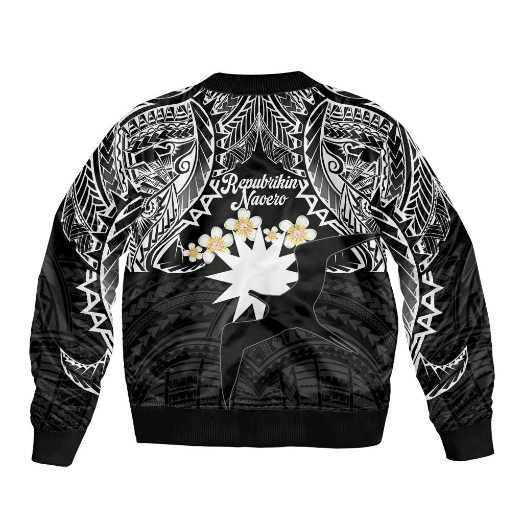 Ekamowir Omo Nauru Bomber Jacket Naoero Twelve-pointed Star Polynesian Tattoo LT14 - Polynesian Pride