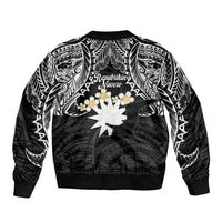 Ekamowir Omo Nauru Bomber Jacket Naoero Twelve-pointed Star Polynesian Tattoo LT14 - Polynesian Pride