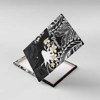 Ekamowir Omo Nauru Canvas Wall Art Naoero Twelve-pointed Star Polynesian Tattoo LT14 With Frame Black - Polynesian Pride