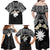 Ekamowir Omo Nauru Family Matching Off Shoulder Maxi Dress and Hawaiian Shirt Naoero Twelve-pointed Star Polynesian Tattoo