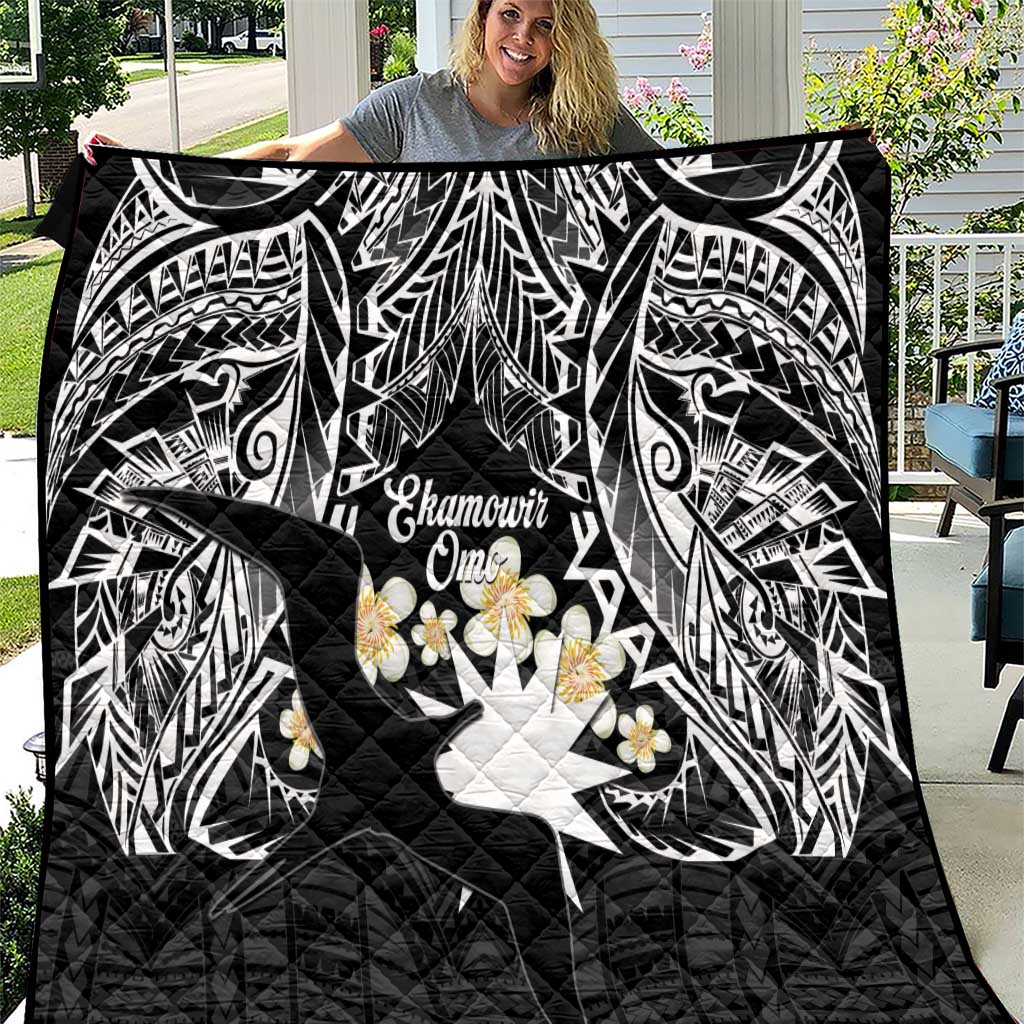 Ekamowir Omo Nauru Quilt Naoero Twelve-pointed Star Polynesian Tattoo LT14 Black - Polynesian Pride
