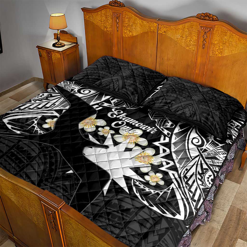 Ekamowir Omo Nauru Quilt Bed Set Naoero Twelve-pointed Star Polynesian Tattoo LT14 - Polynesian Pride