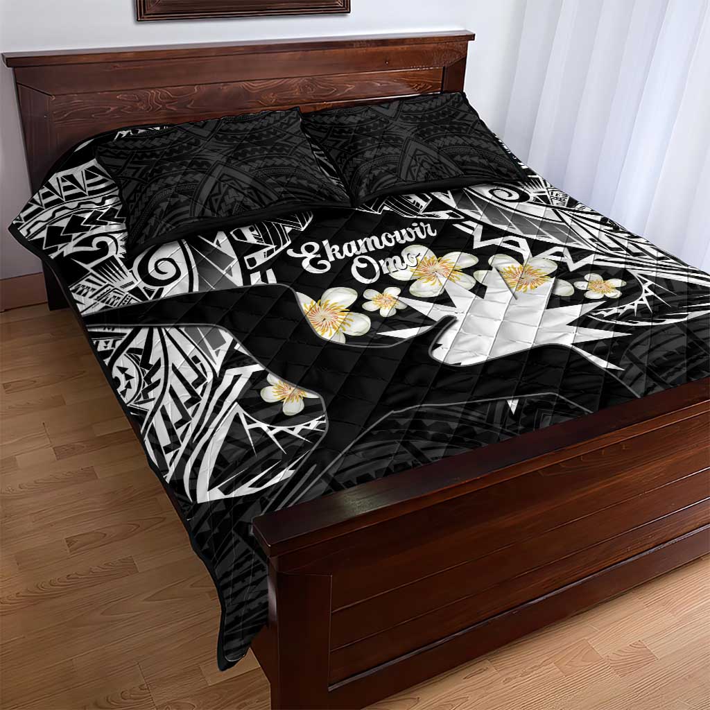 Ekamowir Omo Nauru Quilt Bed Set Naoero Twelve-pointed Star Polynesian Tattoo LT14 - Polynesian Pride