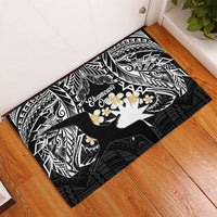 Ekamowir Omo Nauru Rubber Doormat Naoero Twelve-pointed Star Polynesian Tattoo LT14 - Polynesian Pride