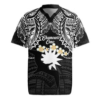 Ekamowir Omo Nauru Rugby Jersey Naoero Twelve-pointed Star Polynesian Tattoo LT14 Black - Polynesian Pride