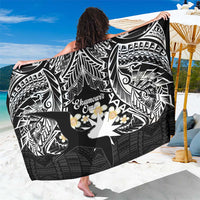 Ekamowir Omo Nauru Sarong Naoero Twelve-pointed Star Polynesian Tattoo LT14 One Size 44 x 66 inches Black - Polynesian Pride