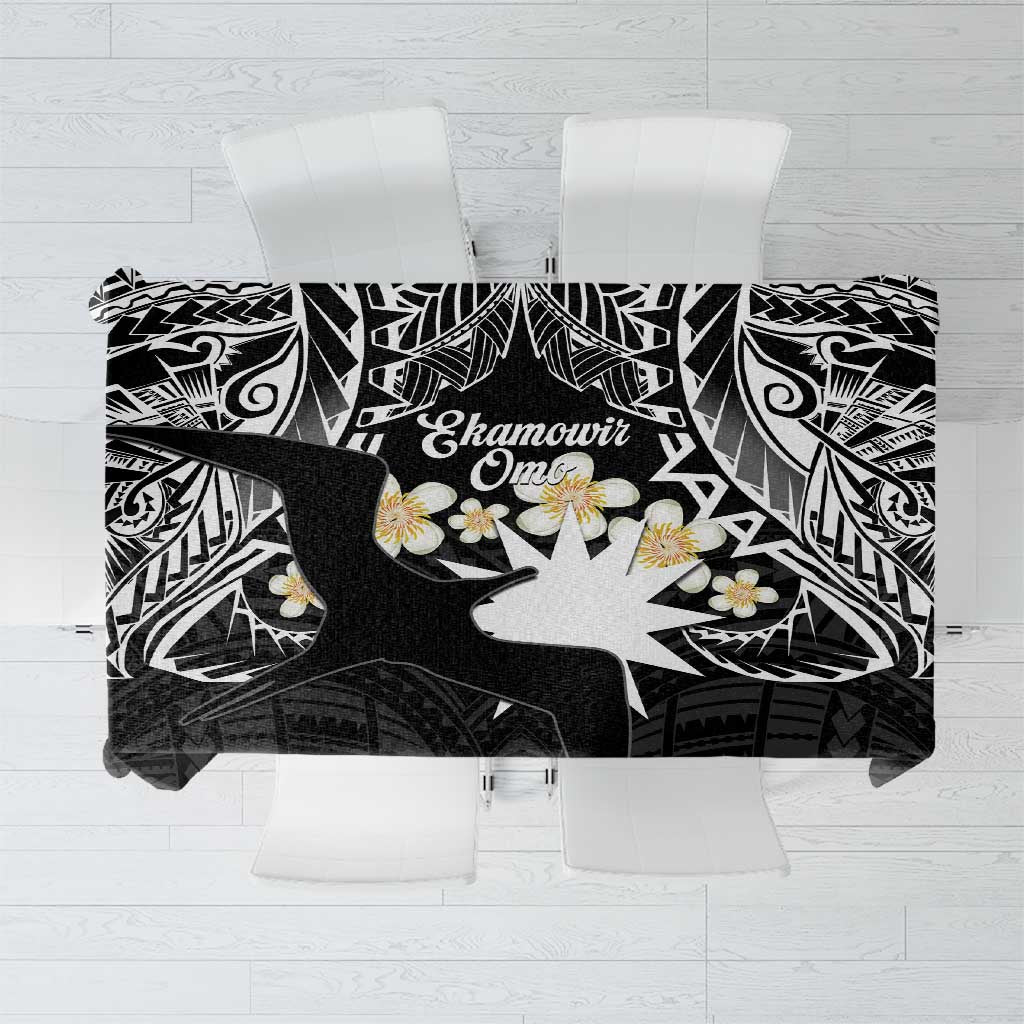 Ekamowir Omo Nauru Tablecloth Naoero Twelve-pointed Star Polynesian Tattoo LT14 Black - Polynesian Pride