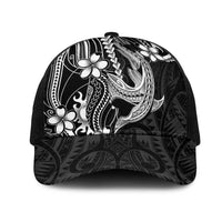 Black Aloha Hawaii Mesh Trucker Cap Polynesian Shark Tattoo With Plumeria LT14 One Size Black Black - Polynesian Pride