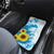 New Zealand Autism Awareness Month Car Mats Takiwatanga Maori Lizard With Sunflower