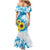 New Zealand Autism Awareness Month Mermaid Dress Takiwatanga Maori Lizard With Sunflower