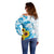 New Zealand Autism Awareness Month Off Shoulder Sweater Takiwatanga Maori Lizard With Sunflower